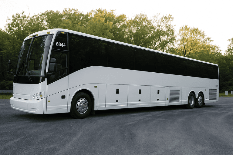 exterior of Edmond Minibus Company coach bus