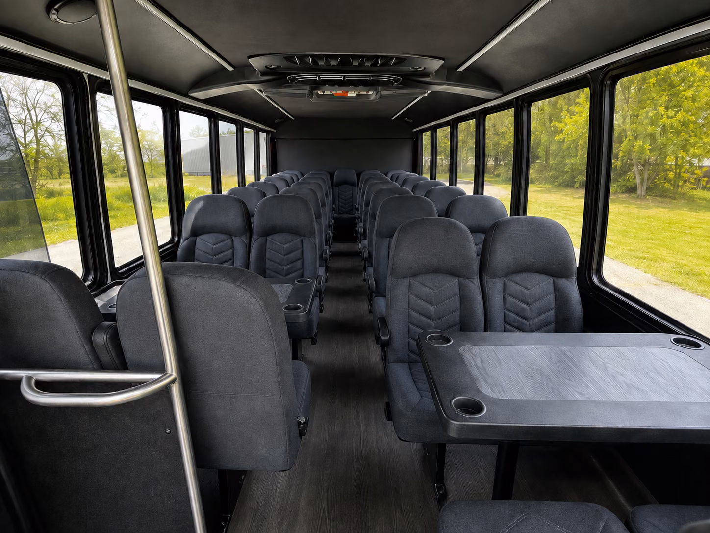 edmond 18 passenger minibus inside