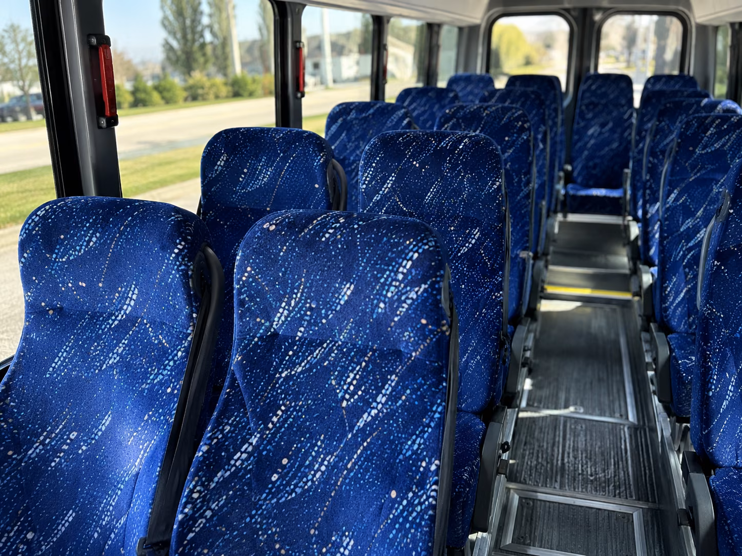 edmond 18 passenger minibus interior