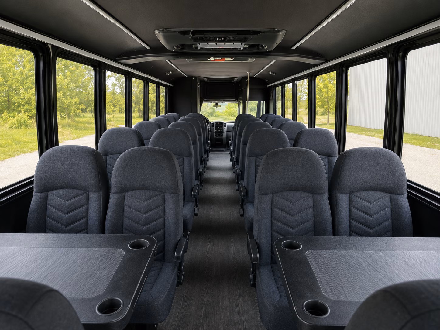 edmond 20 passenger minibus inside
