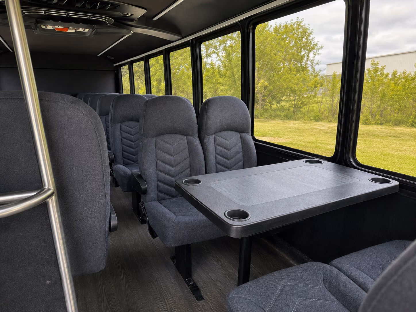 edmond 20 passenger minibus interior