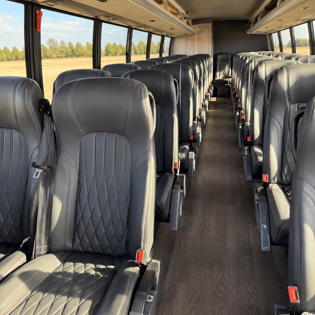 edmond 28 passenger minibus inside