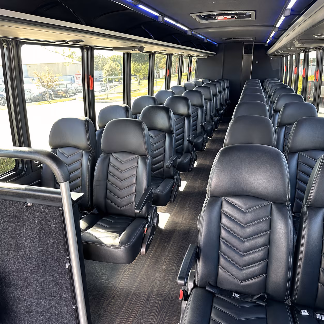 edmond 28 passenger minibus interior