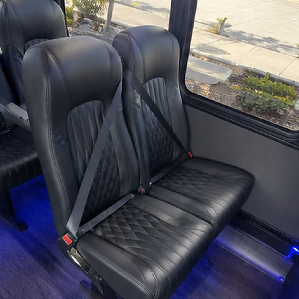 edmond 30 passenger minibus interior