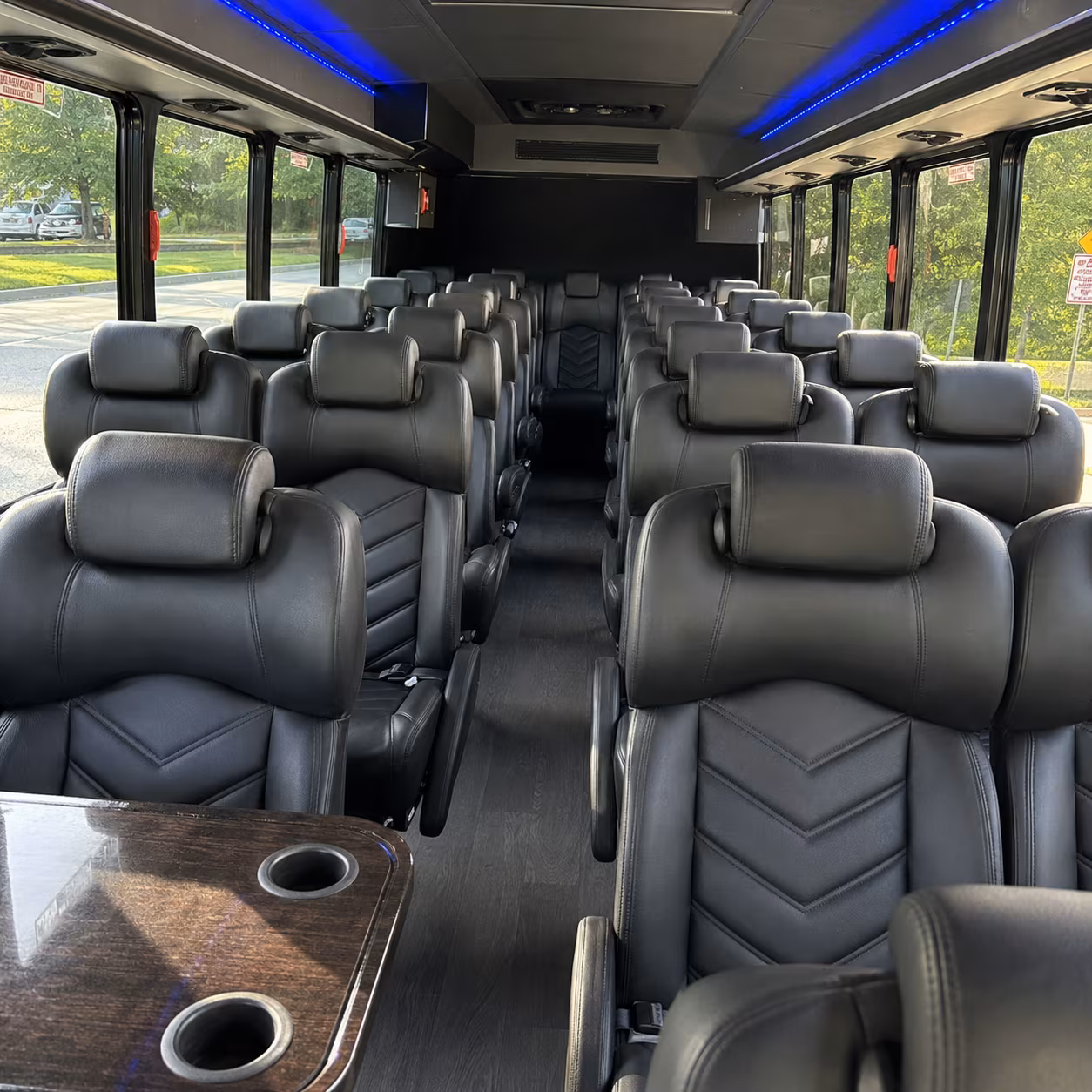 edmond 35 passenger minibus inside