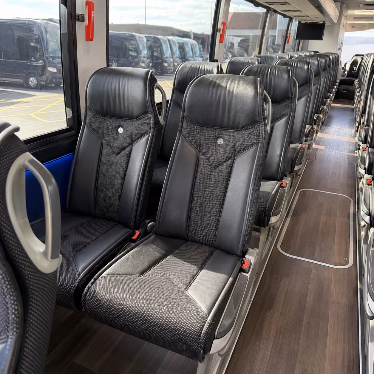 edmond 40 passenger charter bus interior