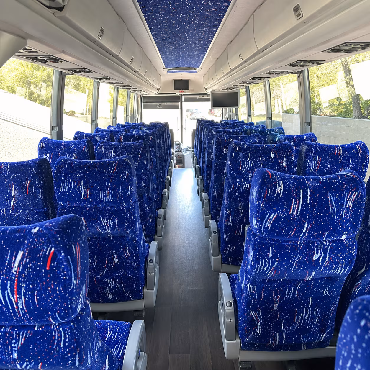 edmond 50 passenger charter bus interior