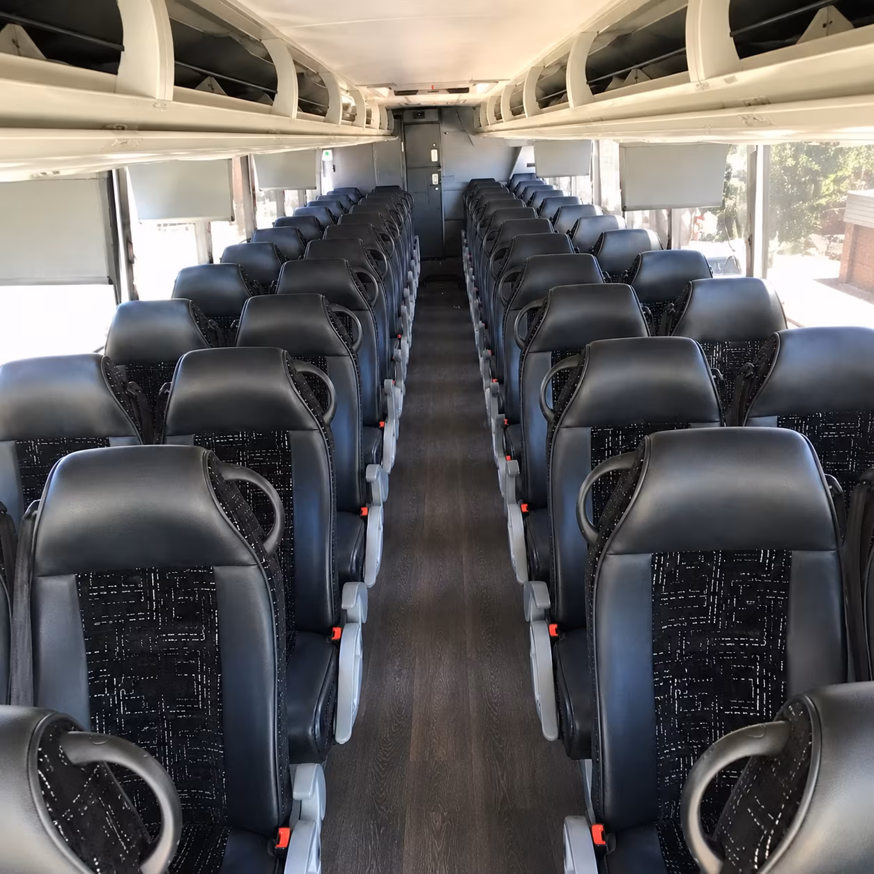 edmond charter bus inside
