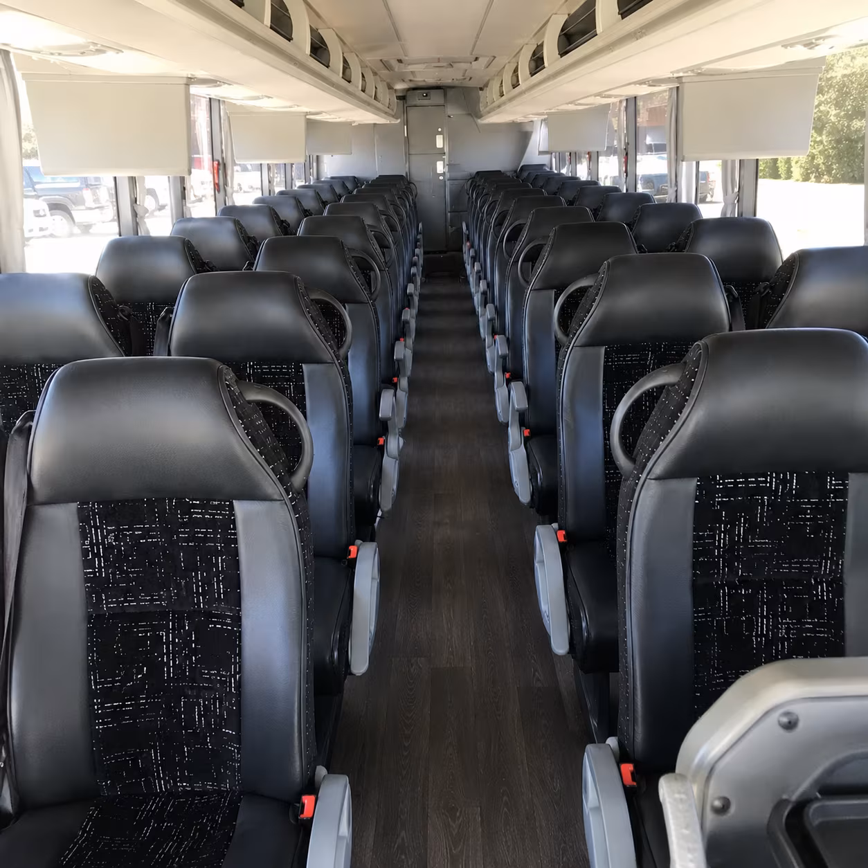 edmond charter bus interior
